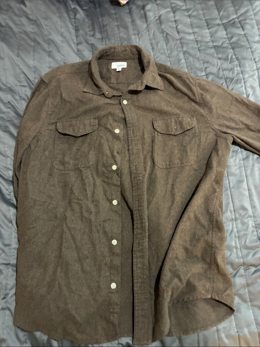 Soma Casual Brown Button-Up Shirt
